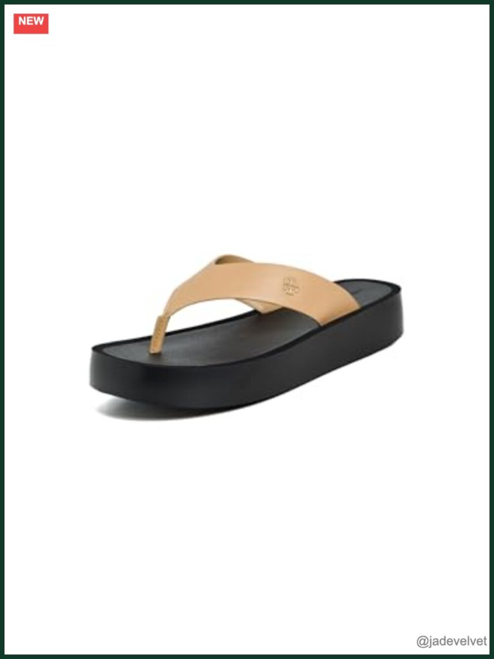 Leather Platform Flip Flops Sandals Women's
